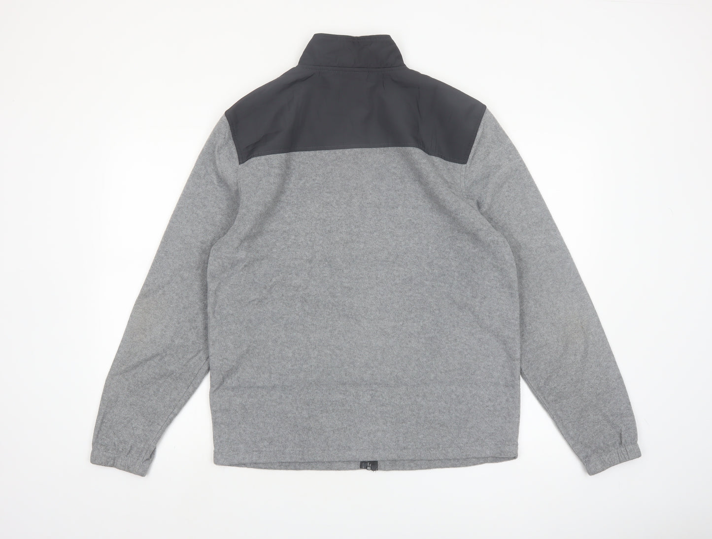 Starter Men’s Grey Full Zip Fleece Jacket Size M 38in Polyester