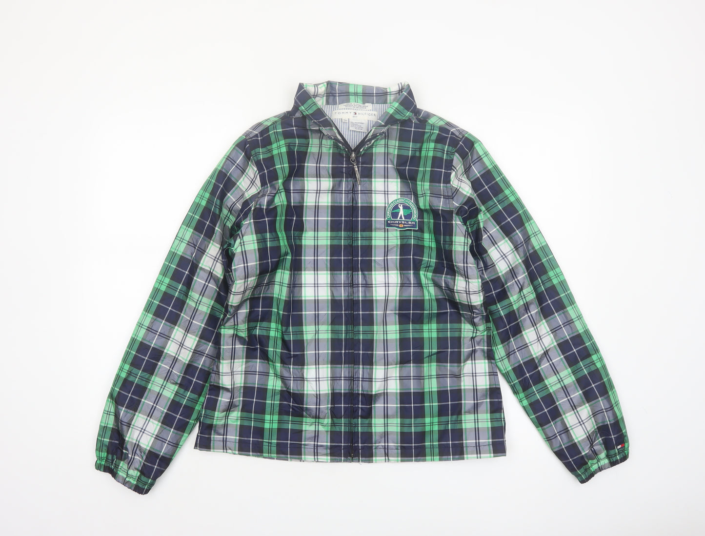 Tommy Hilfiger Women’s Green Checked Windbreaker Jacket S