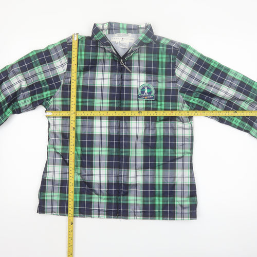 Tommy Hilfiger Women’s Green Checked Windbreaker Jacket S
