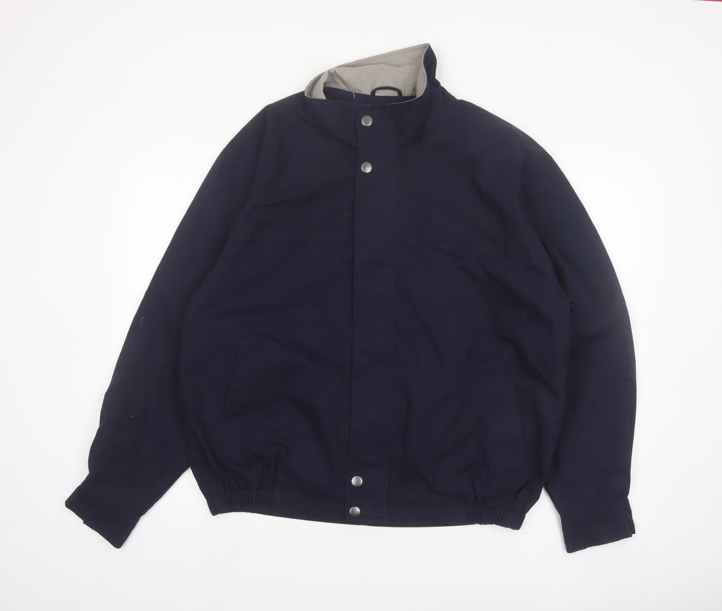 Roundtree & Yorke Men’s Blue L Basic Outdoor Cotton Jacket