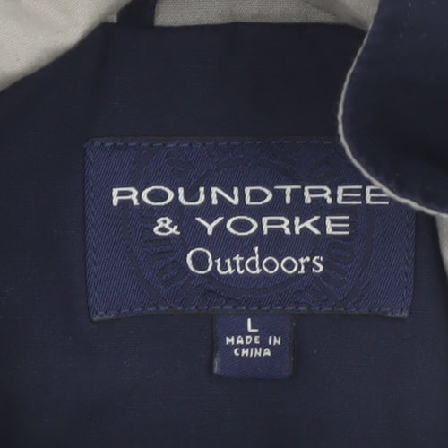 Roundtree & Yorke Men’s Blue L Basic Outdoor Cotton Jacket