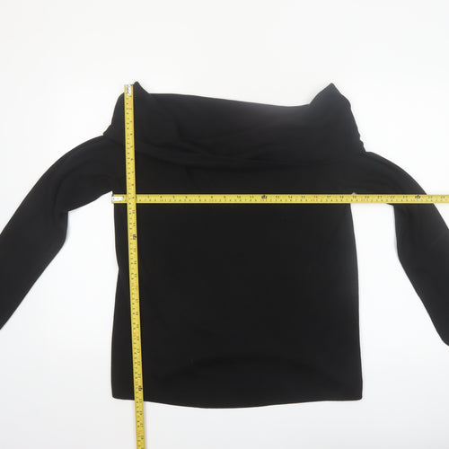 Marks and Spencer Women’s Black Size 18 Off Shoulder Knit Jumper