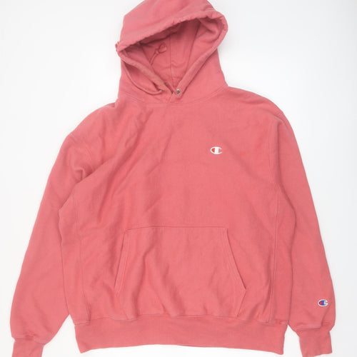 Champion Men's Pink Reverse Weave Pullover Hoodie XL