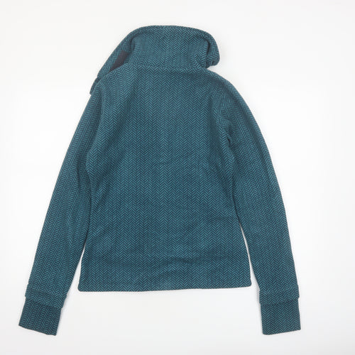 Bench Women's Blue Soft Shell Zip Jacket Size M Casual Outdoor