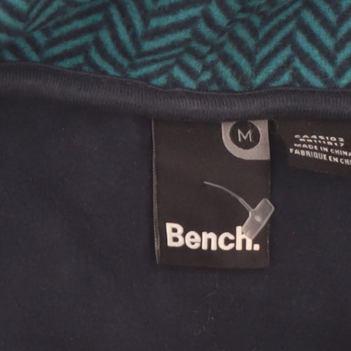 Bench Women's Blue Soft Shell Zip Jacket Size M Casual Outdoor