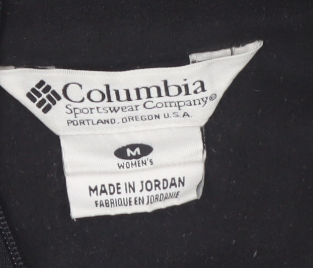 Columbia Women's Black Fleece Full Zip Jacket M Regular Outdoor