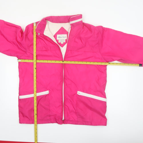 Allison Smith Womens Pink Nylon Windbreaker Jacket M Casual