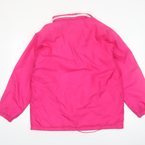 Allison Smith Womens Pink Nylon Windbreaker Jacket M Casual
