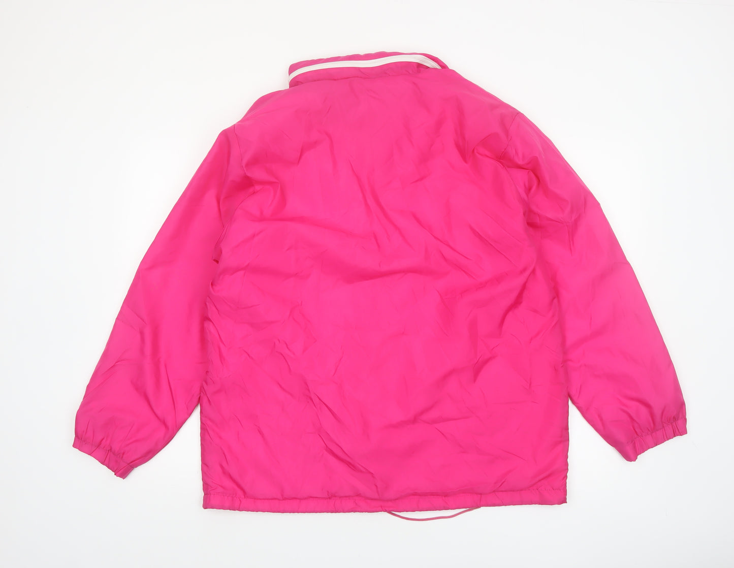 Allison Smith Womens Pink Nylon Windbreaker Jacket M Casual