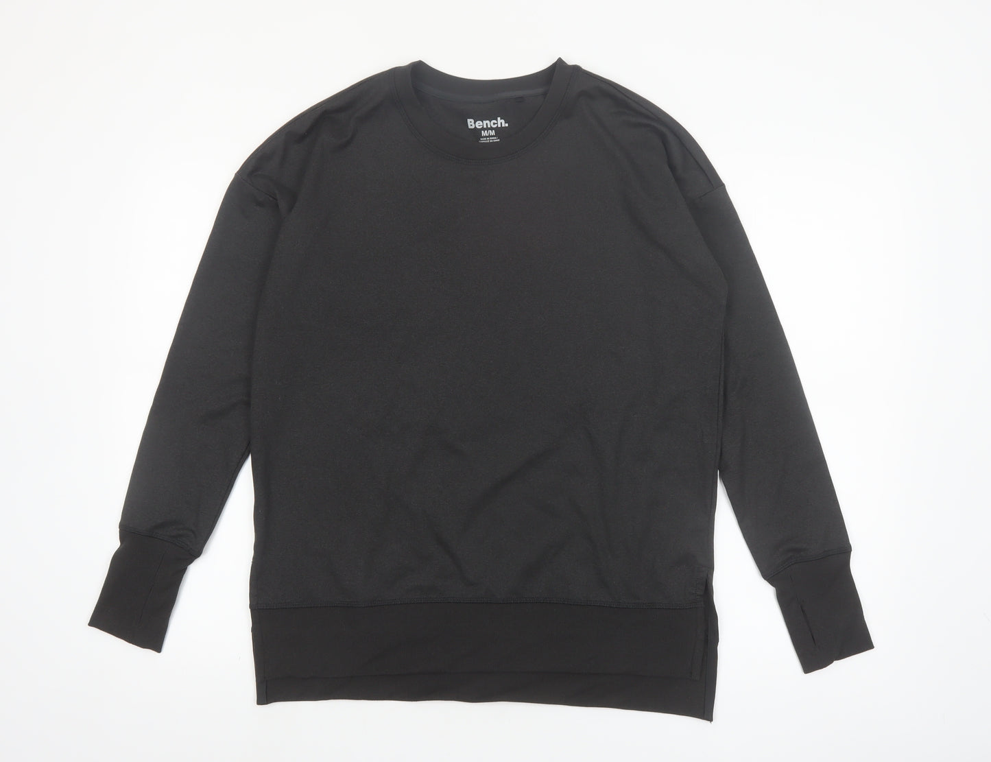 Bench Men's Black Crew Neck Long Sleeve Pullover Top M