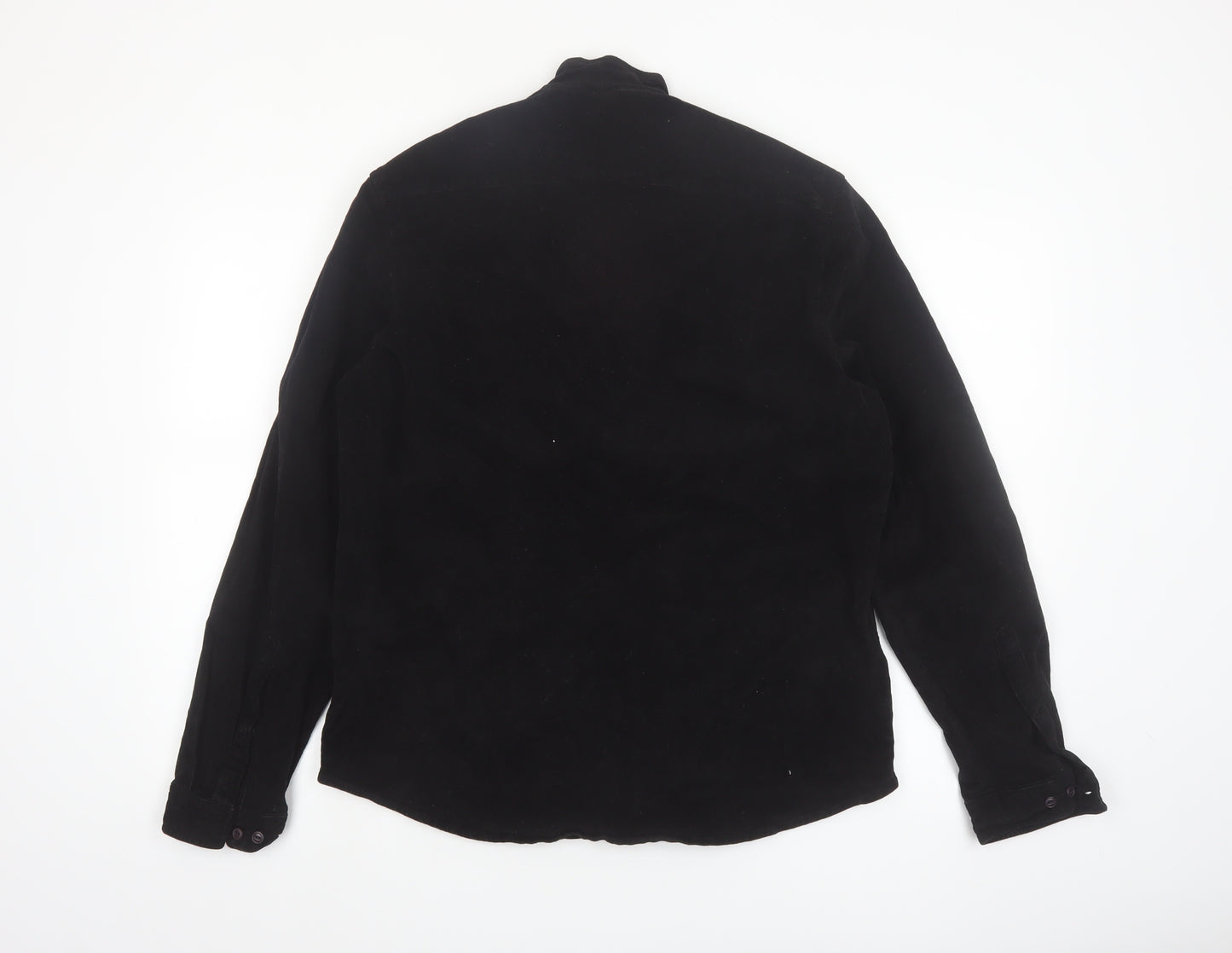 ASOS Men's Black M 1/2 Zip High Neck Cotton Pullover Sweatshirt