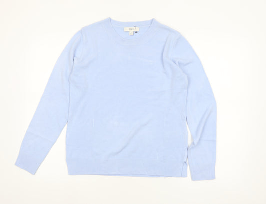 Marks and Spencer Women Blue Size 12 Crew Neck Long Sleeve Jumper