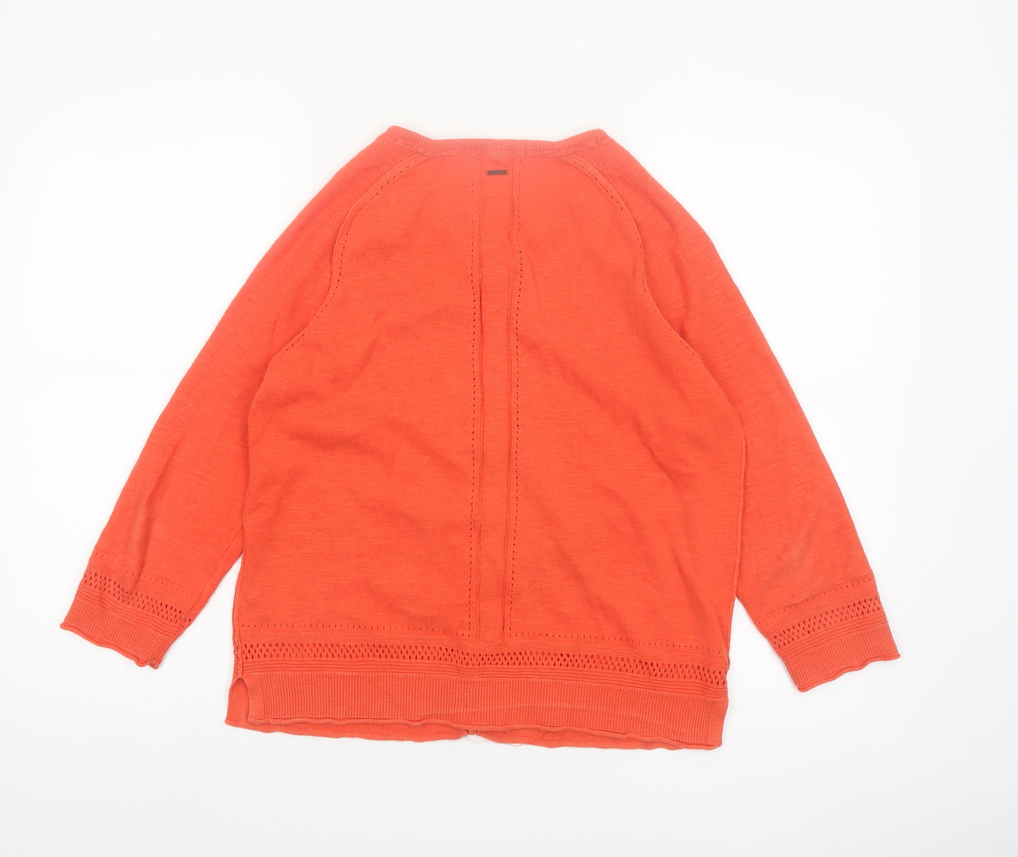 White Stuff Women’s Orange Cotton Button Cardigan UK 12