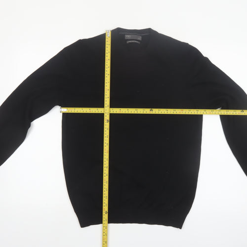 Marks and Spencer Men’s Black Extra Fine Merino Wool Jumper M