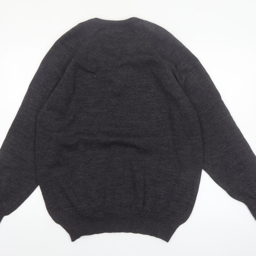 Goodman Women’s Grey Pure New Wool V-Neck Jumper Size 20 XL