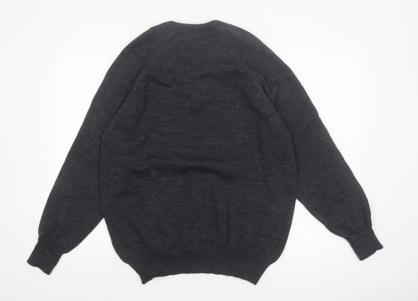 Goodman Women’s Grey Pure New Wool V-Neck Jumper Size 20 XL