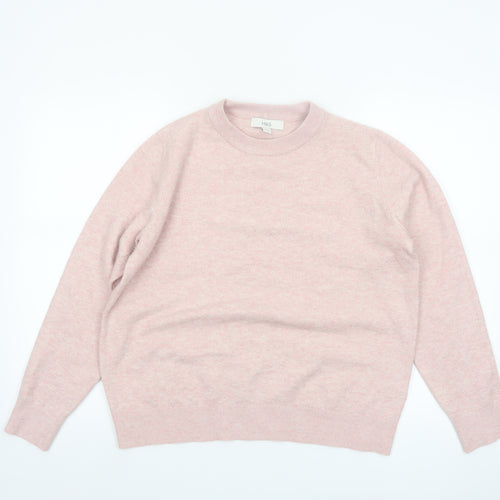 Marks and Spencer Women’s Pink Crew Neck Pullover Jumper M