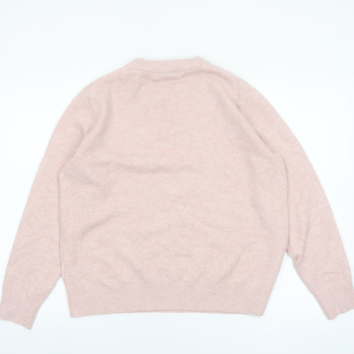 Marks and Spencer Women’s Pink Crew Neck Pullover Jumper M