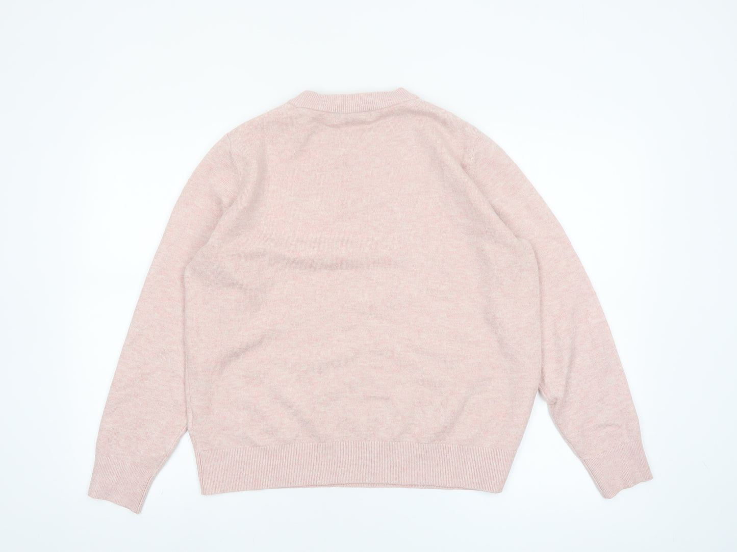 Marks and Spencer Women’s Pink Crew Neck Pullover Jumper M