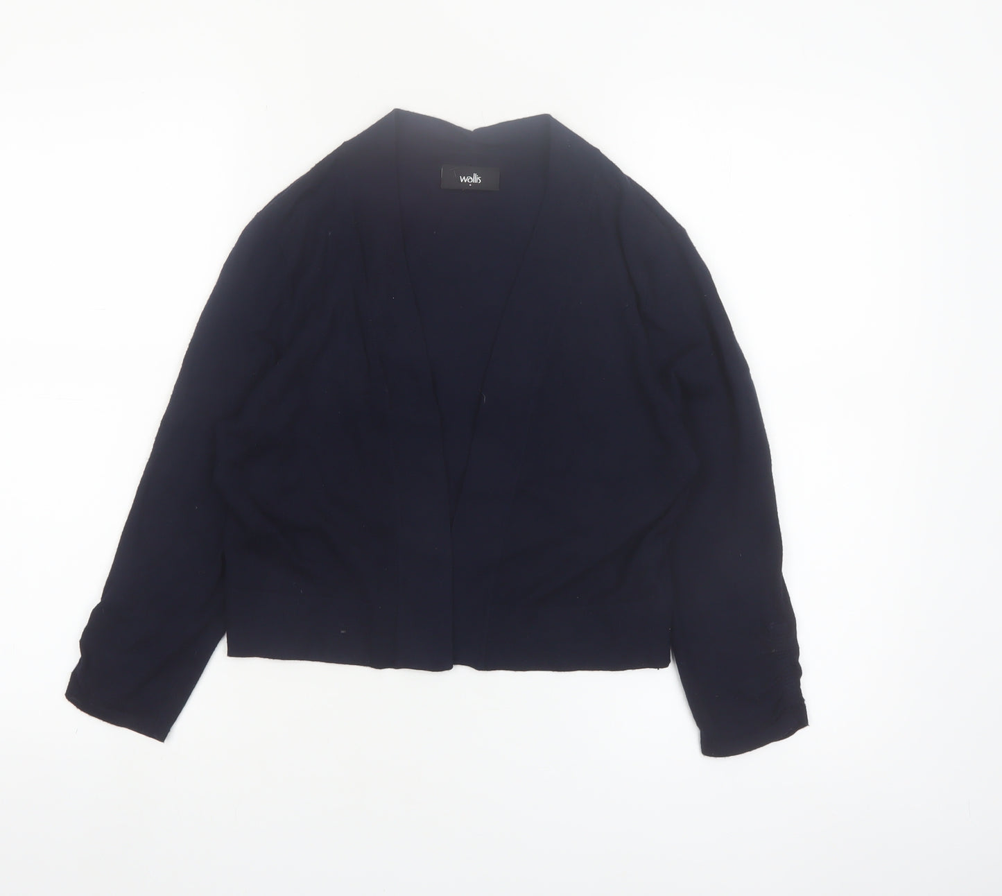 Wallis Women Navy Blue Cardigan Small Viscose Blend Knitwear