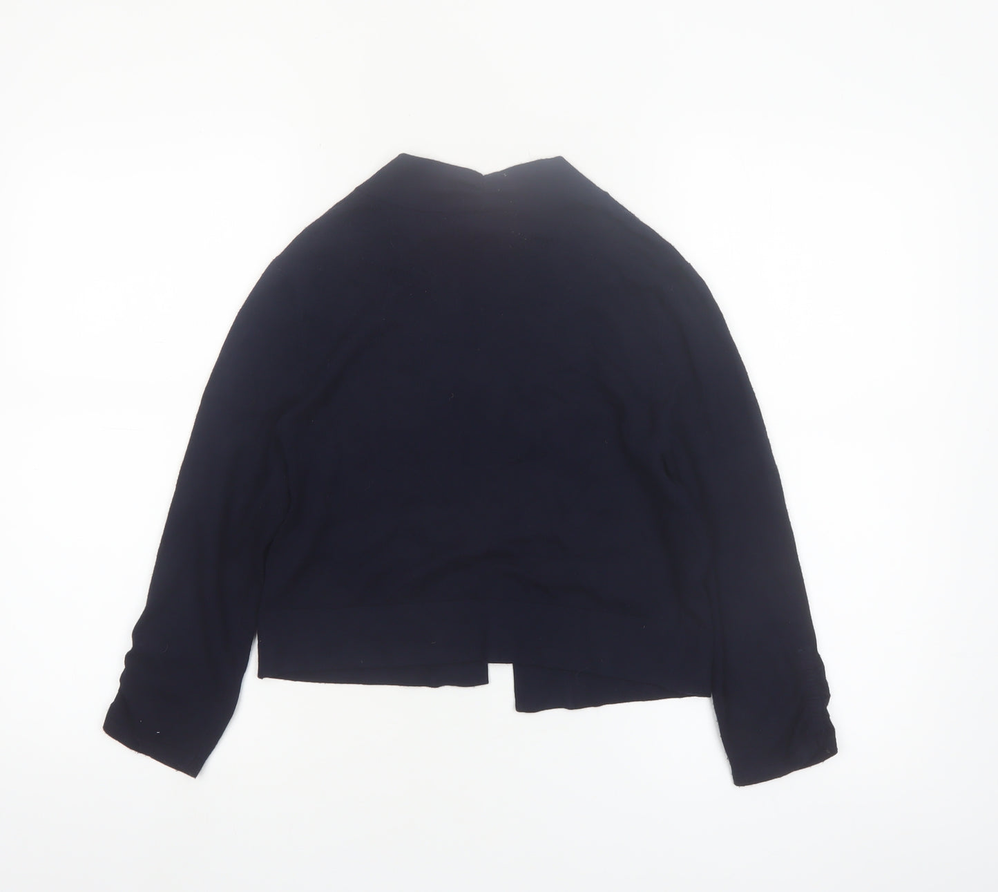 Wallis Women Navy Blue Cardigan Small Viscose Blend Knitwear