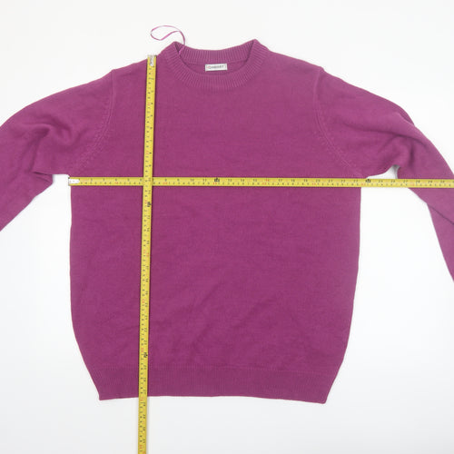 Damart Womens Purple Acrylic Crew Neck Long Sleeve Jumper Size 18/20