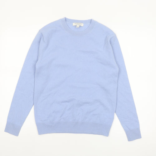 Marks and Spencer Women Blue Size 8 Cashmere Crew Neck Jumper