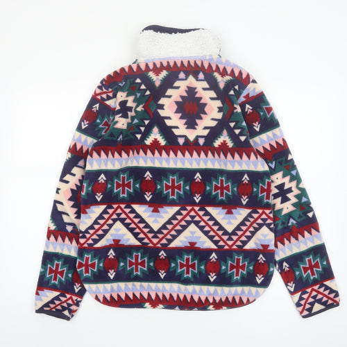 Chelsea Peers Women’s Multicoloured Fleece 1/4 Zip Pullover Sweatshirt Small