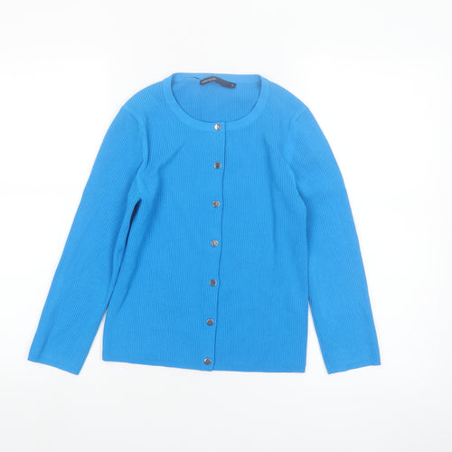 Karen Millen Women's Blue Slim Fit Knit Cardigan Size S