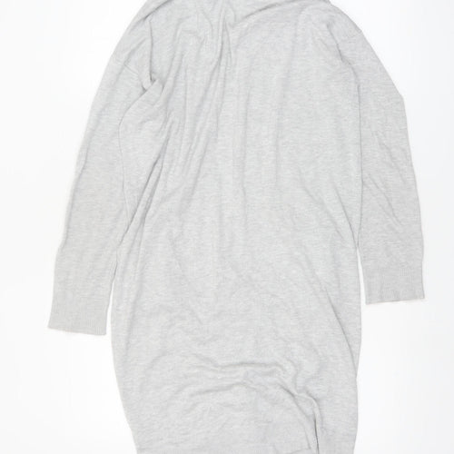 Spirit Women Grey Long Sleeve Open Knit Cardigan Size 12