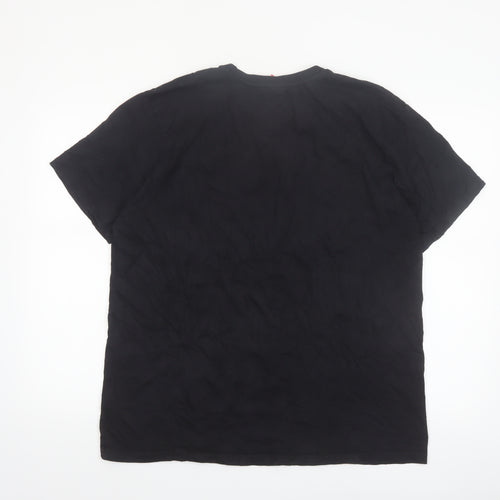 Liverpool FC Men's Black XL Cotton Crew Neck T-Shirt
