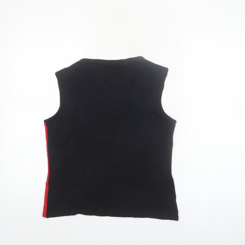 Canda Women’s Multicoloured Colourblock Sleeveless Mock Neck Tank Top Size 12