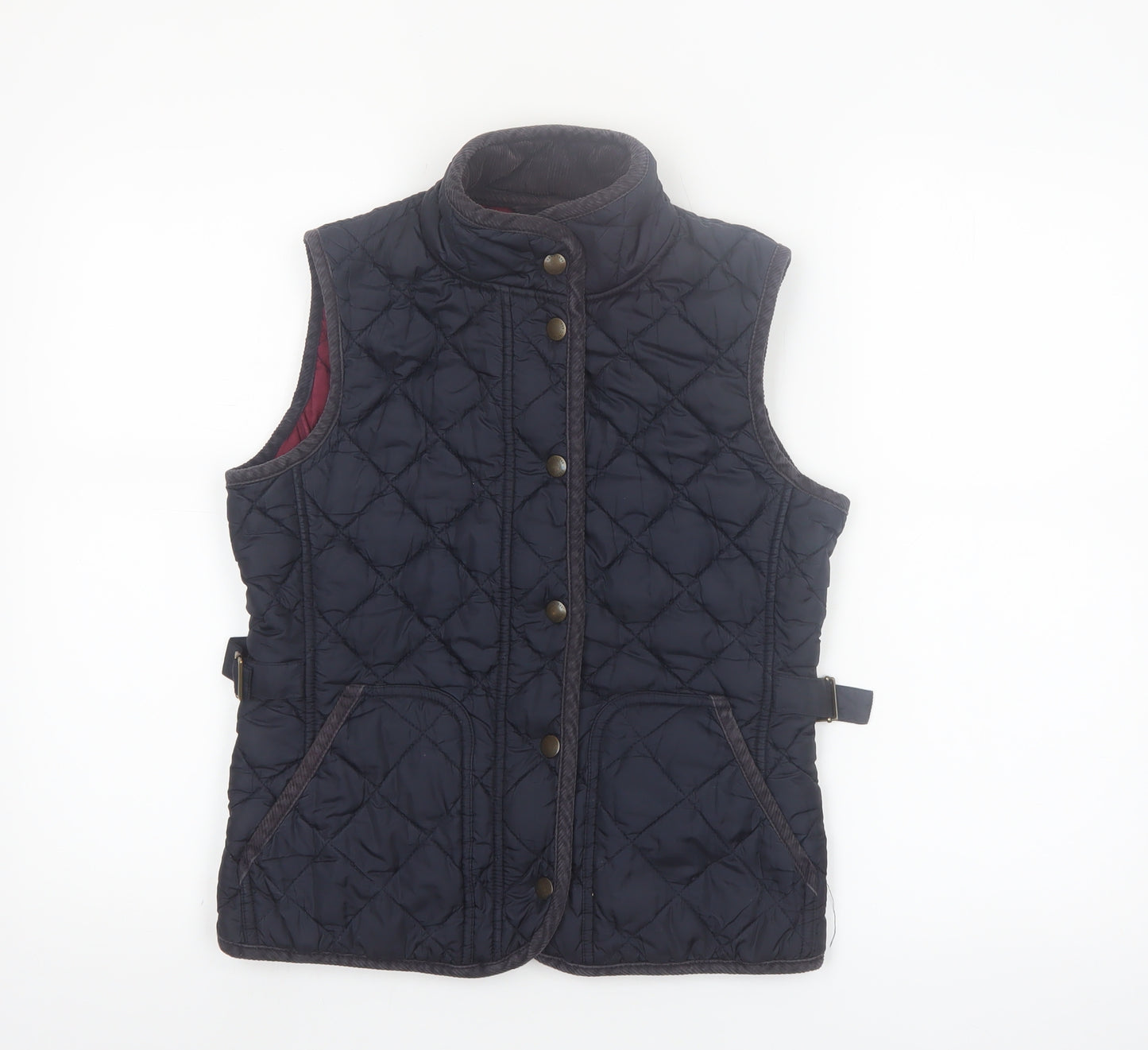 GANT Women's Blue Quilted Waistcoat Size S Sleeveless Casual Outdoor