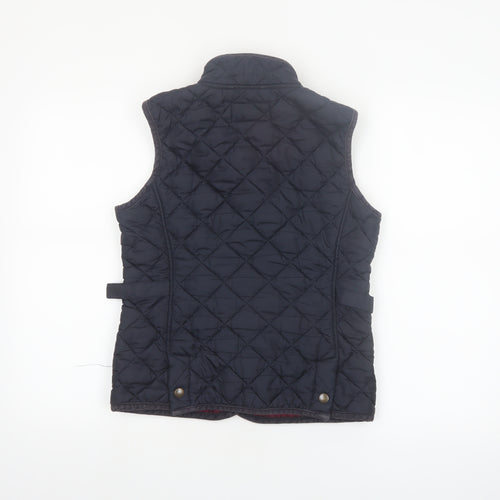 GANT Women's Blue Quilted Waistcoat Size S Sleeveless Casual Outdoor