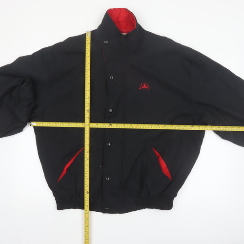 King Louie Men’s Black Bomber Jacket XL Nylon Lined Classic Style