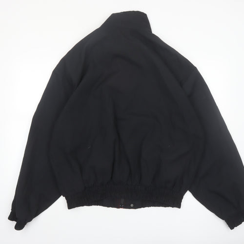 King Louie Men’s Black Bomber Jacket XL Nylon Lined Classic Style