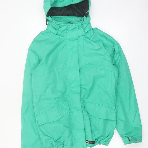 Misty Mountain Women's Green Waterproof Hooded Parka Jacket M