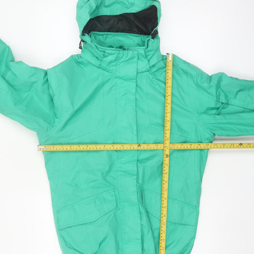 Misty Mountain Women's Green Waterproof Hooded Parka Jacket M