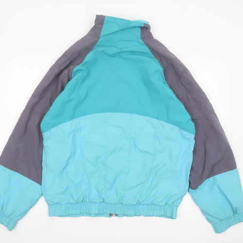 Puma Men's Blue Retro Windbreaker Jacket L 42in Full Zip Sportswear