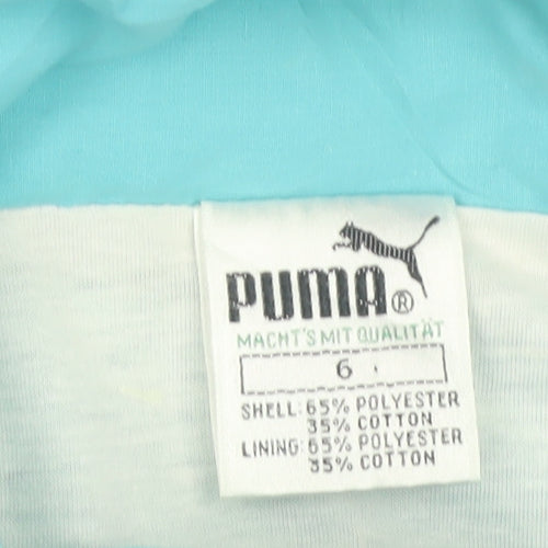 Puma Men's Blue Retro Windbreaker Jacket L 42in Full Zip Sportswear