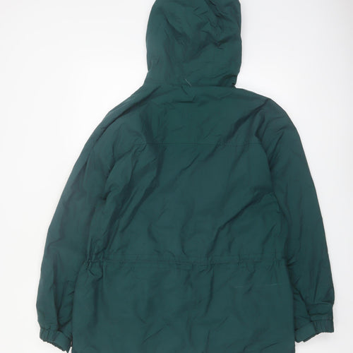 Pacific Trail Mens Green Hooded Anorak Jacket M Outdoor Casual