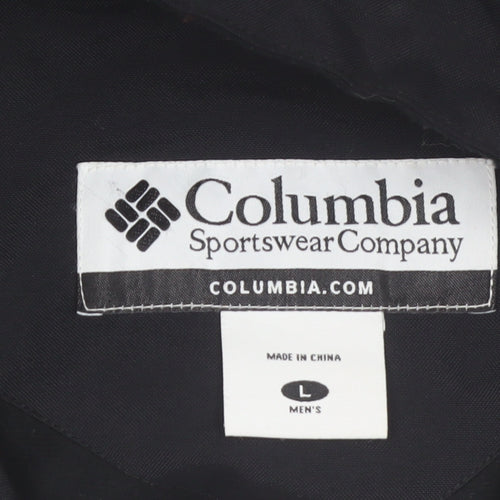 Columbia Men's Black L Waterproof Insulated Winter Jacket