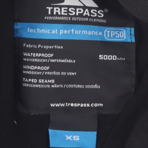 Trespass Women’s Black XS Snow Pants Waterproof Windproof Winter