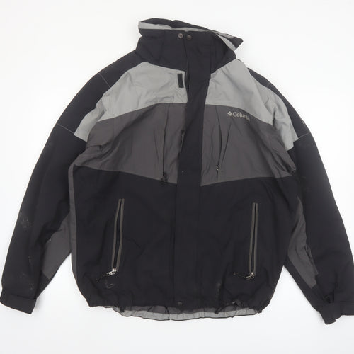 Columbia Men's Black M Interchange 3-in-1 Waterproof Jacket