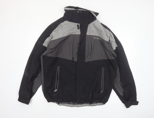 Columbia Men's Black M Interchange 3-in-1 Waterproof Jacket