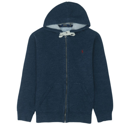 Ralph Lauren Men’s Blue Full Zip Hoodie L Regular Cotton Fleece