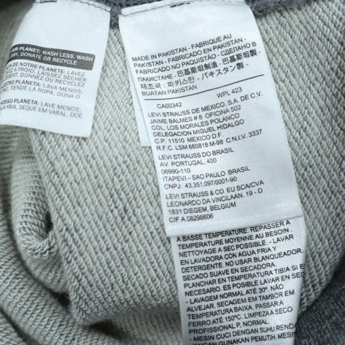 Levi's Men's Grey Full Zip Hoodie Size M Fleece Sweatshirt