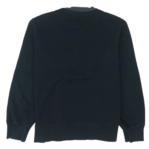 Nike Men's Black Crew Neck Fleece Sweatshirt M Regular Fit