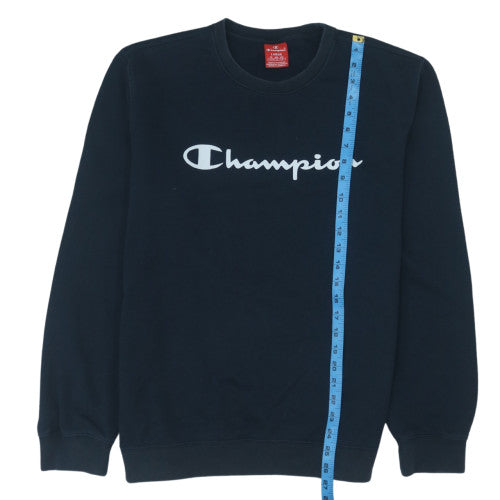 Champion Men's Blue Crew Neck Pullover Sweatshirt Size L