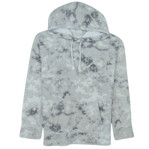Hollister Women Grey Tie-Dye Pullover Hoodie XS Regular Fit